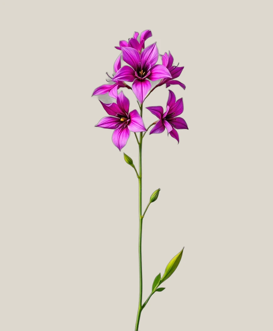 Ixia – Ixia, freigestellte botanische Studioaufnahme